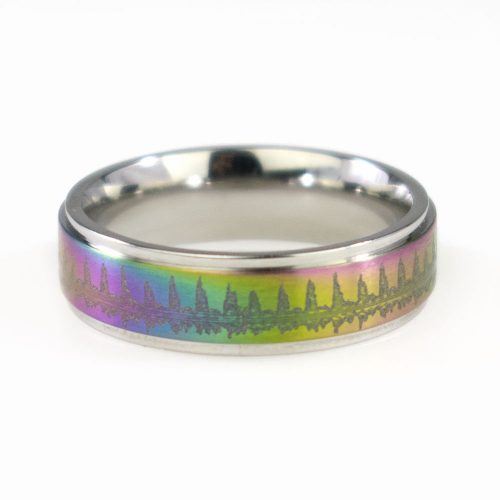 Heartbeat Rainbow Ring